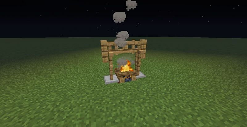 Minecraft campfire. Image via Reddit