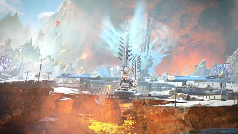 Apex Legends S10 Emergerence features a destroyed World&#039;s Edge (Image via Electronic Arts, Respawn)