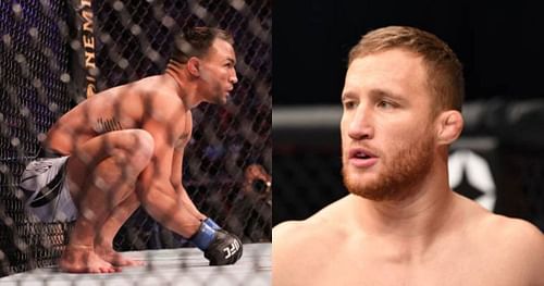 Michael Chandler (left); Justin Gaethje (right).