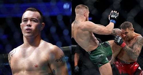 Colby Covington (right), Conor McGregor (center) & Dustin Poirier (right)