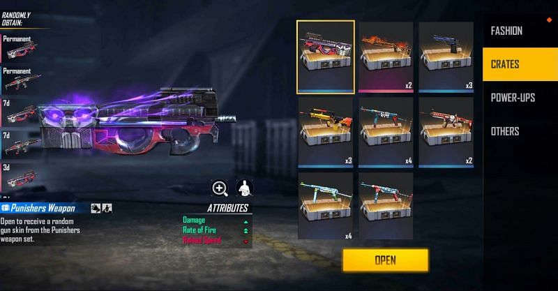 You can open the crate from the vault section (Image via Free Fire)