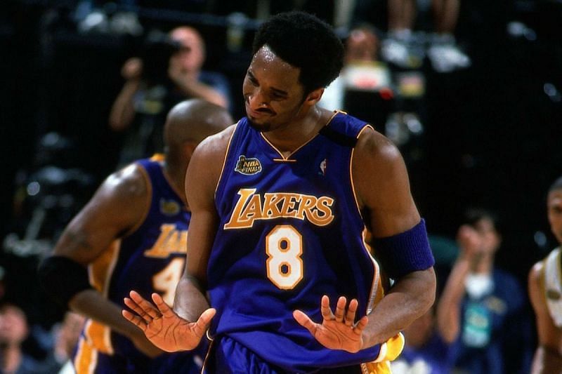 Kobe Bryant #8 in Game 4 of the 2000 NBA Finals [Photo by Nathaniel S. Butler/NBAE via Getty Images]