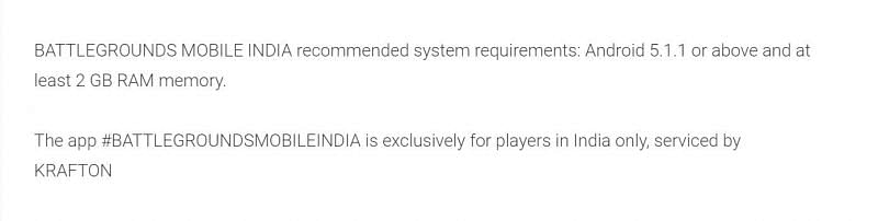Device compatibility details as per the Google Play Store