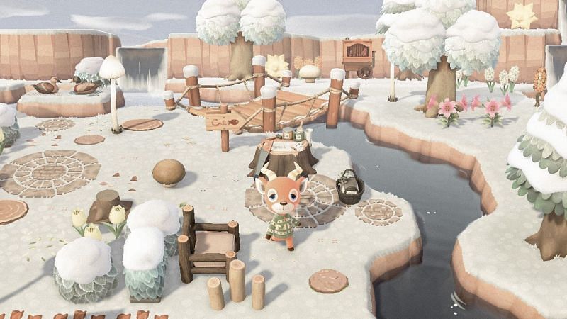 Winter in Animal Crossing. Image via Pinterest