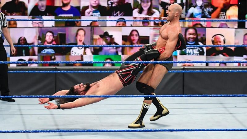 Cesaro and Seth Rollins will lock horns once again on WWE SmackDown