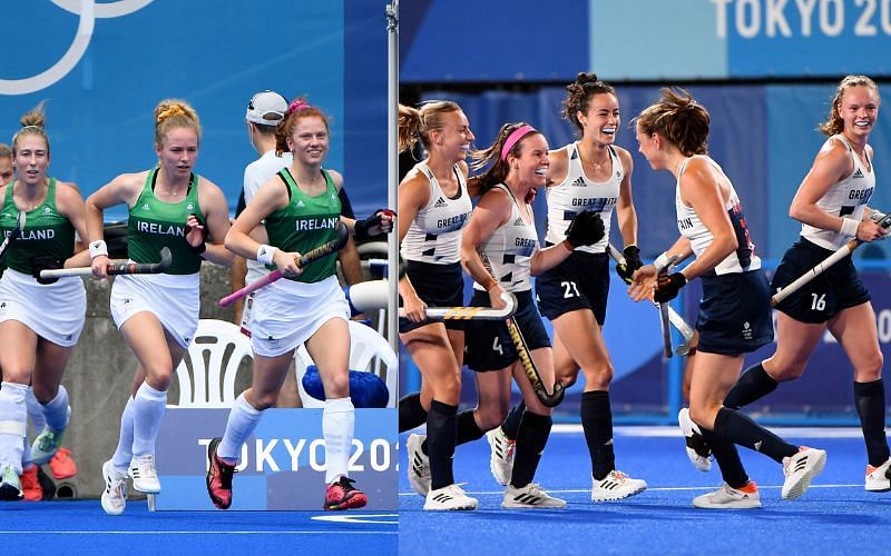 Ireland vs Great Britain [Image Credits: Hockey Ireland, Hockey Great Britain/Twitter]