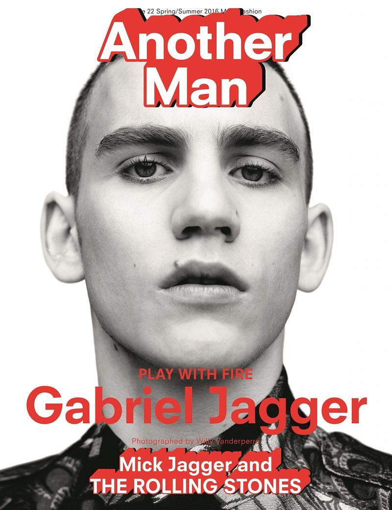 Gabriel Jagger on the cover of the Another Man magazine (Image via Another Man)