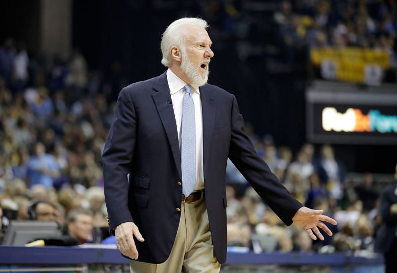 Gregg Popovich with the San Antonio Spurs