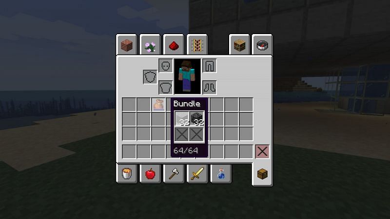 Bundle in inventory (Image via Minecraft)