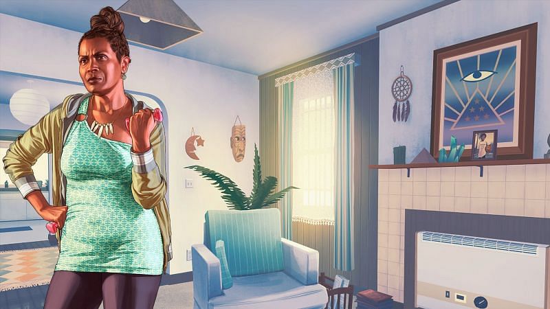 Official art of Denise Clinton (Image via Rockstar Games)