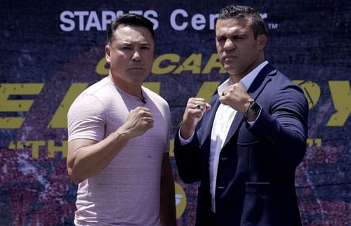 Oscar De La Hoya (left); Vitor Belfort (right)