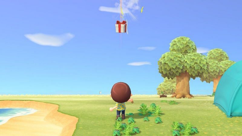 Shooting down a balloon gift (Image via Nintendo Life)