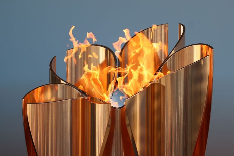 Tokyo Olympics flame for the opening ceremony