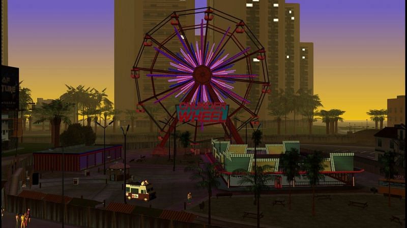 A view of the Chunder Wheel in Vice City Stories (Image via GTA Wiki)