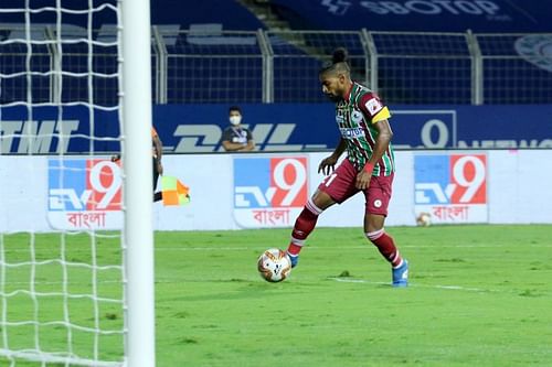 Roy Krishna in action for ATK Mohun Bagan in the last season of ISL