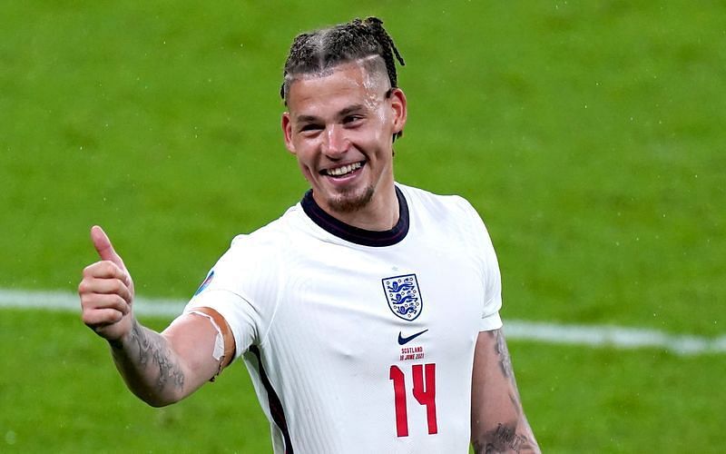 Kalvin Phillips at Euro 2020 looking to continue his form for Leeds.