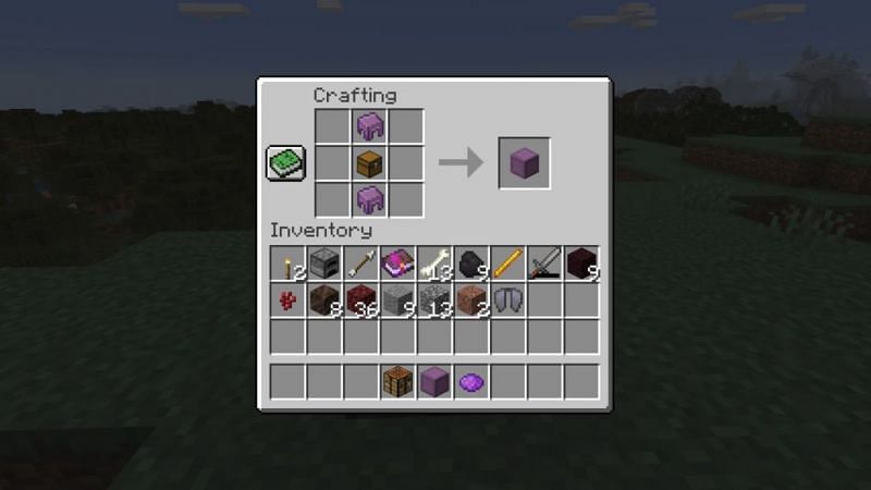 Shulker box ingredients (Image via Minecraft)