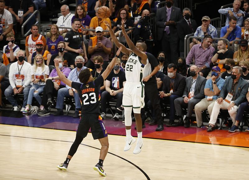 Khris Middleton shot poorly in game two of the 2021 NBA Finals