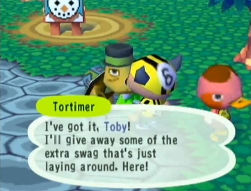 Tortimer used to talk about the beauty of the town on this event (Image via Animal Crossing fandom)