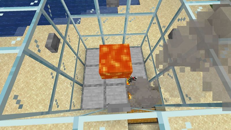 Lava pit (Image via Mojang)