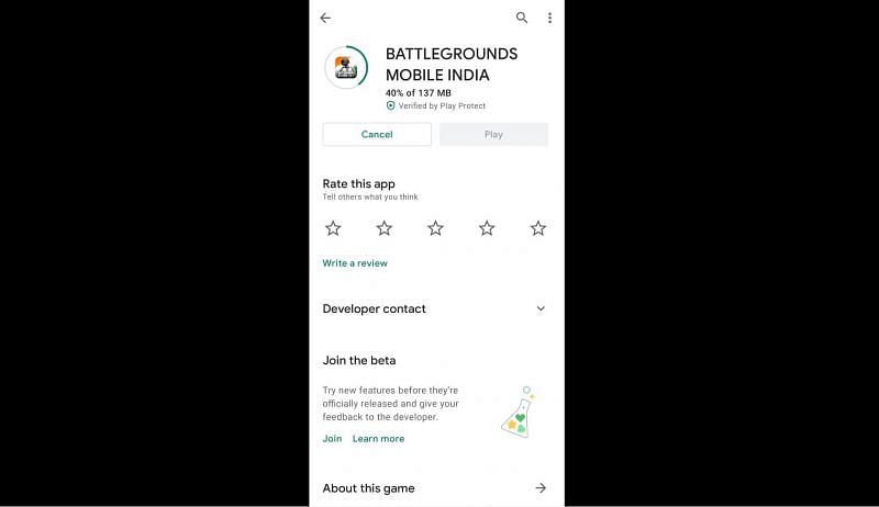 Battlegrounds Mobile India Early Access users can directly download the update of 137 MB