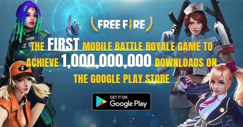 Garena Free Fire becomes the first mobile battle royale game to receive 1 billion downloads on the Google Play Store