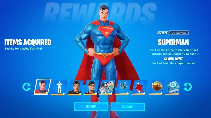 Here&#039;s how you can get the Superman outfit when it releases in Fortnite Season 7 (Image via YouTube)