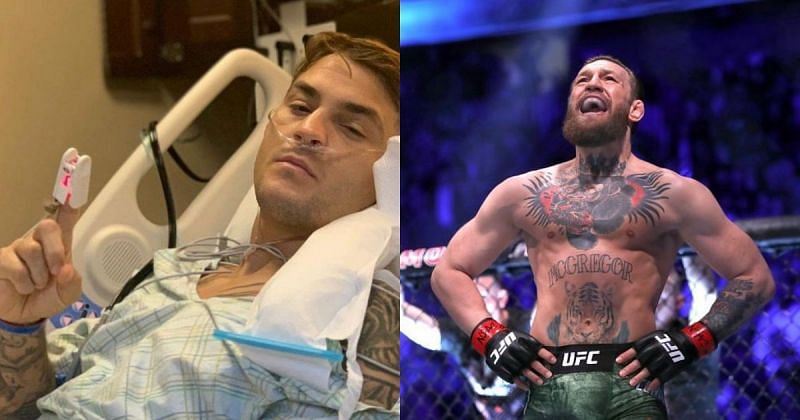 Dustin Poirier (left) &amp; Conor McGregor (right) [Image Credits- South China Morning Post]