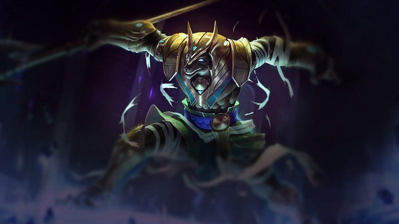 Nasus, yeterli çiftliğe sahip öldürülemez bir tanrı olabilir (Resim ile League of Legends)