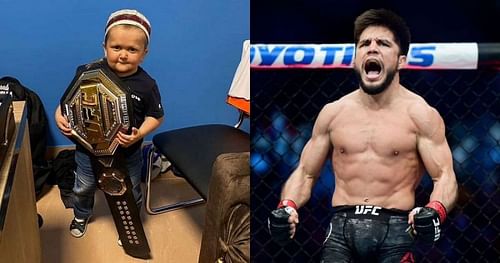 Hasbulla Magomedov (left); Henry Cejudo (right).