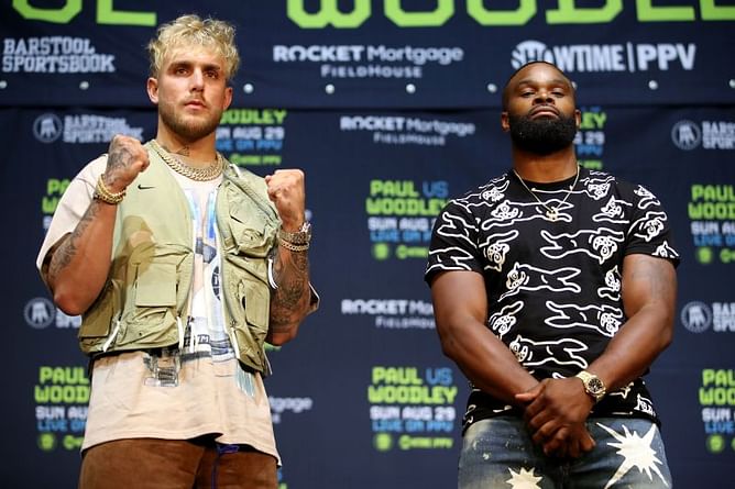 What is the Jake Paul vs Tyron Woodley fight location?