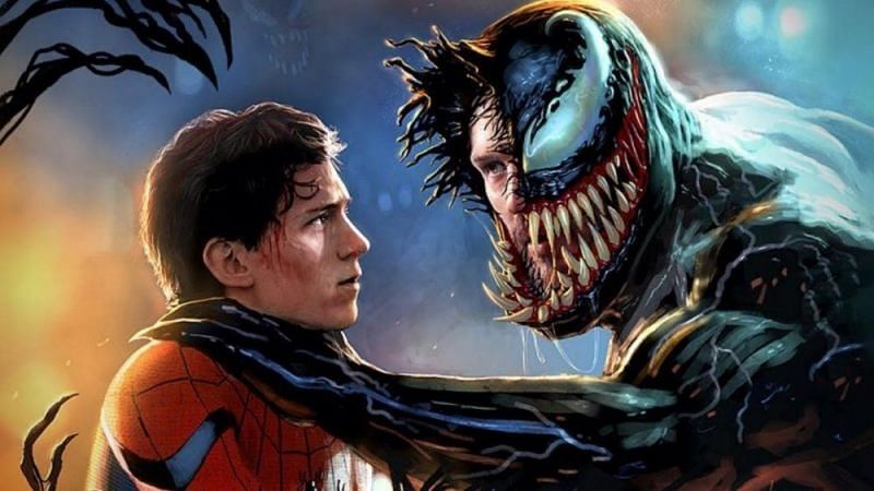 Venom and Spider-Man (image via looper.com)