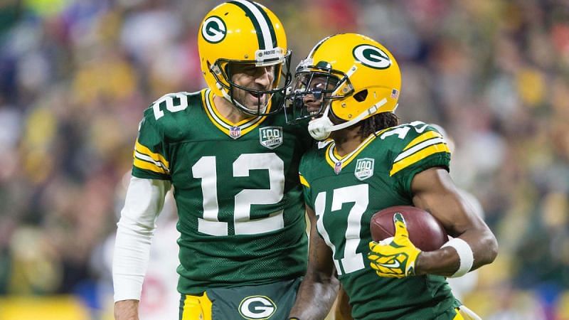 Green Bay Packers Aaron Rodgers and Davante Adams