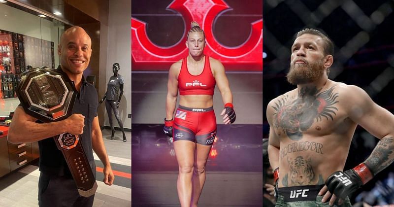 Ali Abdelaziz (left), Kayla Harrison (center), and Conor McGregor (right) [Images Courtesy: @aliabdelaziz000 and @judokayla on Instagram]