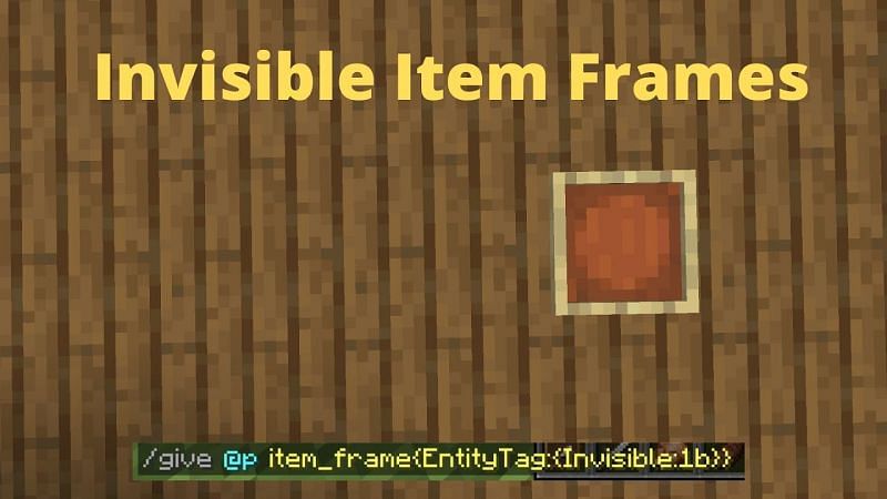 Command for getting an invisible item frame (Image via Mojang Studios)
