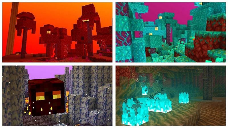 Nether biomes. Image via YouTube