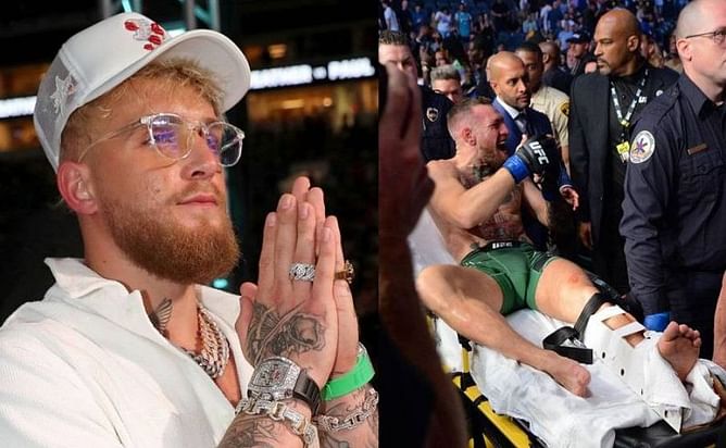 “I manifested him going out on a stretcher” - Jake Paul talks about Conor McGregor’s UFC 264 TKO loss to Dustin Poirier