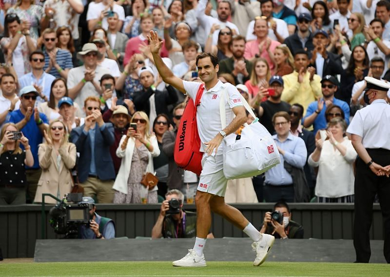 Roger Federer after his win over Cameron Norrie