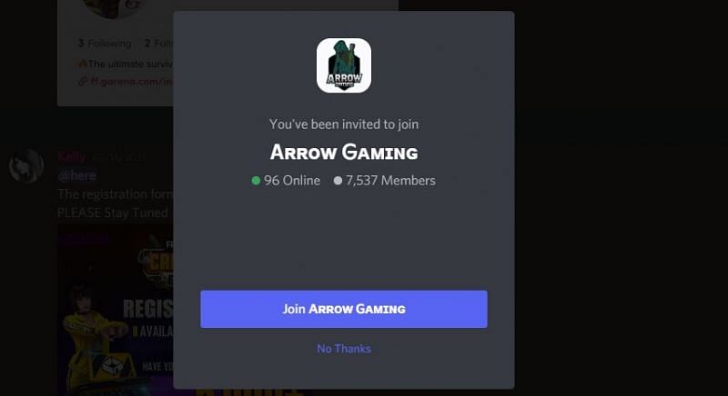 Arrow Gaming&rsquo;s Discord server