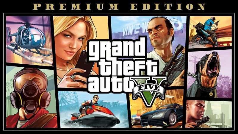 Cover art for the Premium Edition of GTA 5 (Image via Epic Games Store)
