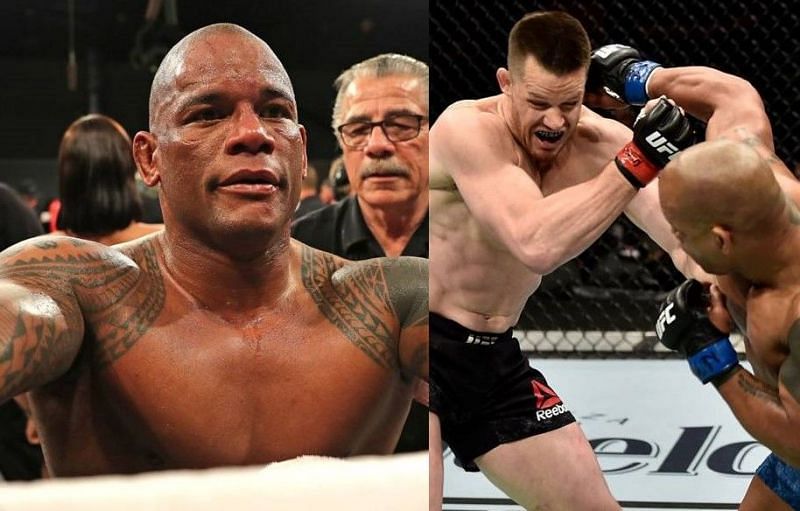 Hector Lombard (left and far right); C.B. Dollaway (second from right)