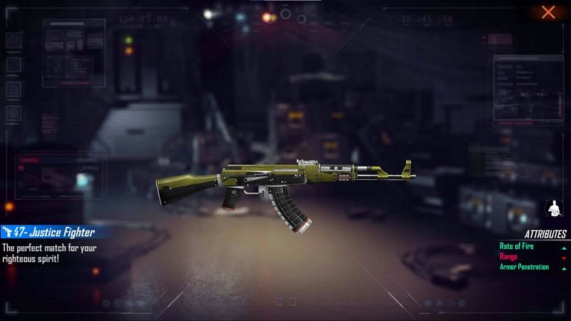 The AK47 - Justice Fighter (Image via Free Fire)