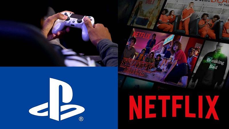 Netflix steps into the gaming industry. (Image via Alex Pantling/Getty Images, PlayStation and Netflix)