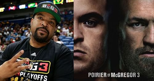 Ice Cube (Left), UFC 264 poster (right) [Image Courtesy: @ufc on Instagram]