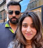"It's cool to smile" - Ritika Sajdeh urges Rohit Sharma to do away with his somber poses