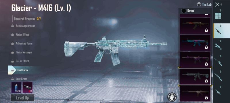 M416 Glacier skin in BGMI