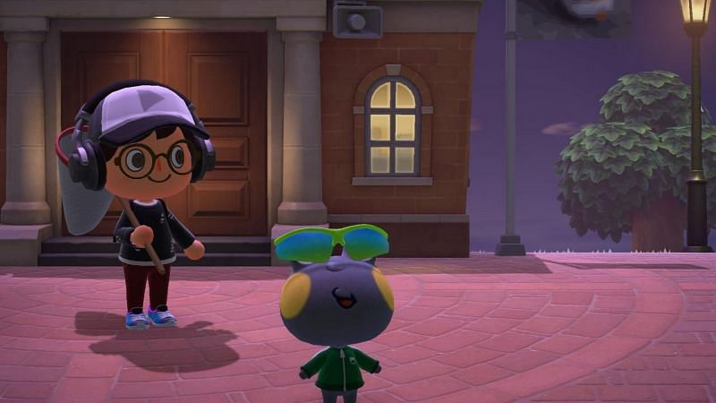 Huck wearing sunglasses in Animal Crossing: New Horizons (Image via Reddit)
