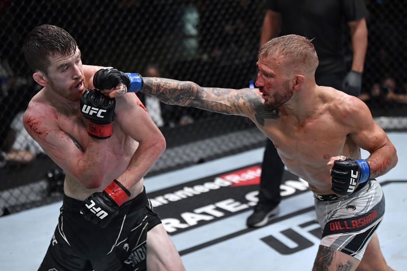 T.J. Dillashaw showed no ring rust in his fight with Cory Sandhagen
