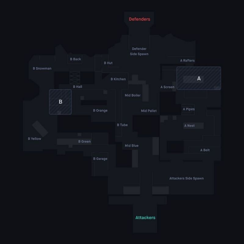 Valorant Icebox map callouts (Screengrab from Blitz.gg)