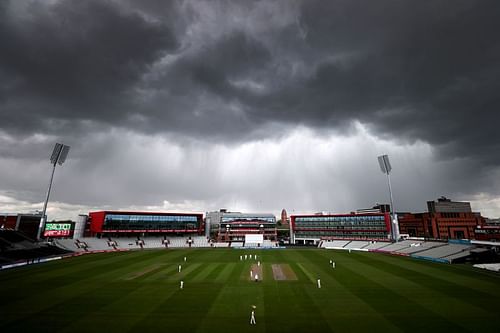 Heavy winds are expected at the Emirates Old Trafford ahead of today's match